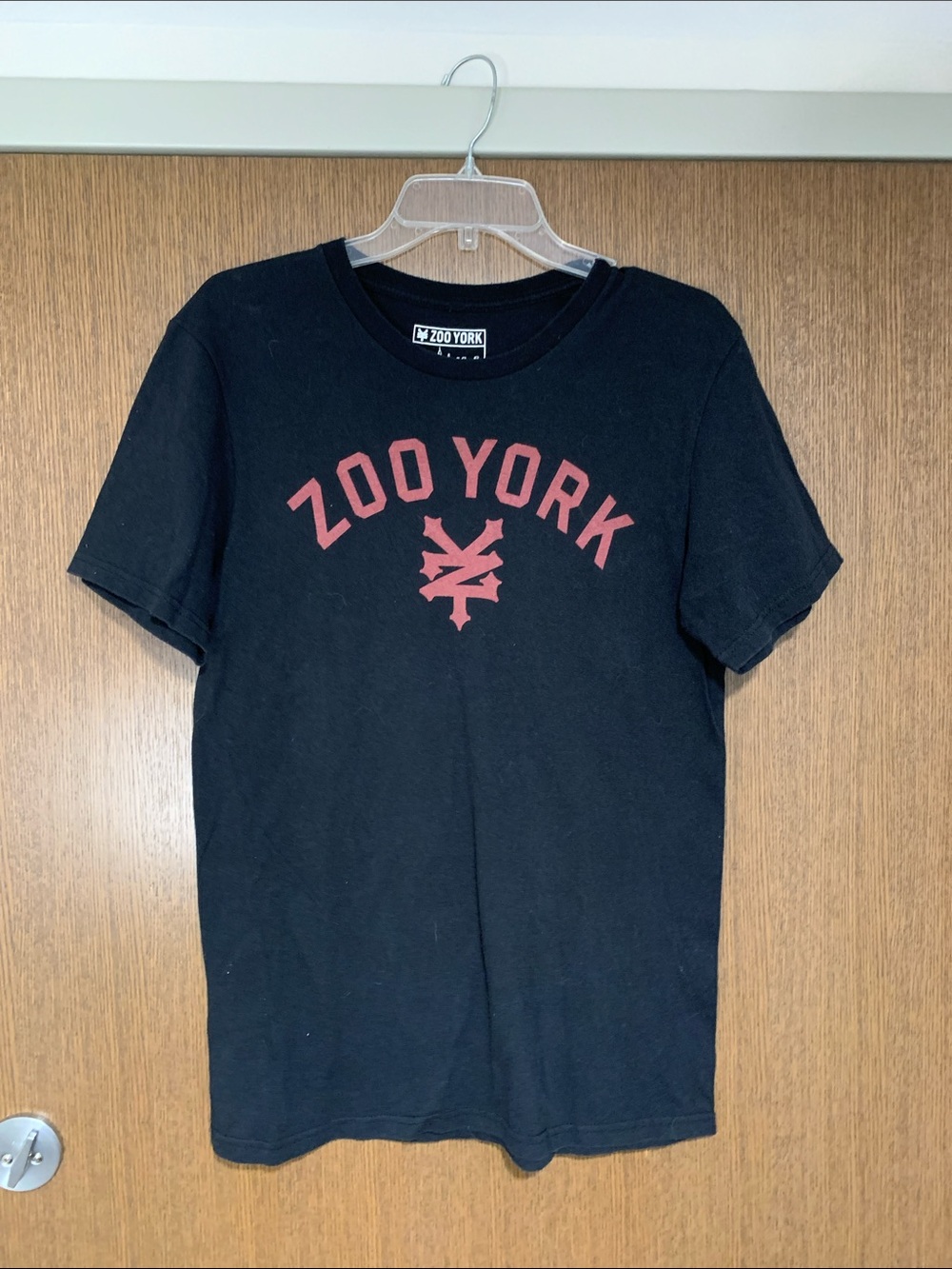 Zoo York Black Tee with Red Arch Logo